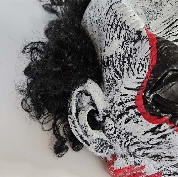 California Costumes Scary Clown Halloween Mask with Attached Wig - Picture 2 of 6